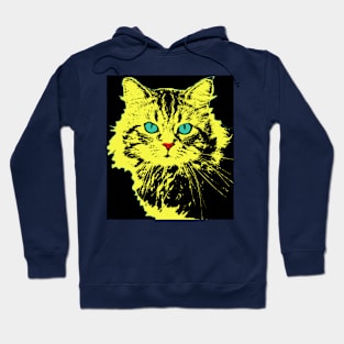 Pop art yellow black Hoodie